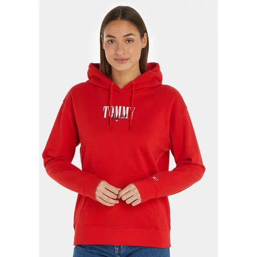 Tommy Jeans Jopa Essential Logo 1+ DW0DW16397 Rdeča Relaxed Fit