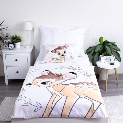 Jerry Fabrics Bombažna otro&amp;scaron;ka posteljnina za otro&amp;scaron;ko posteljico 100x135 cm Bambi &amp;quot;Beige&amp;quot; &amp;ndash; Slike