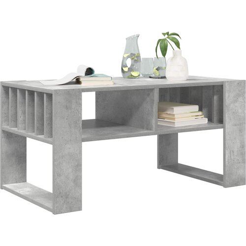  Kava Stol Betonski sivi 92 x 49,5 x 45 cm Konstruirano drvo Slike