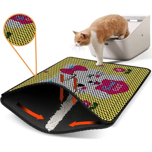 WALLXPERT Nrszn0063 multicolor cat litter mat Cene