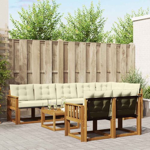  Set vanjskih sofa 9 kom. Prirodna i krem Cene