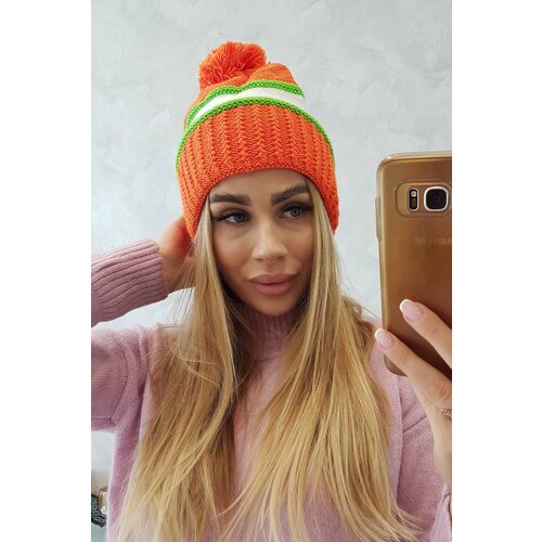 Kesi Kinga K297 Women&amp;#039;s Cap Orange + Neon Green + White Slike