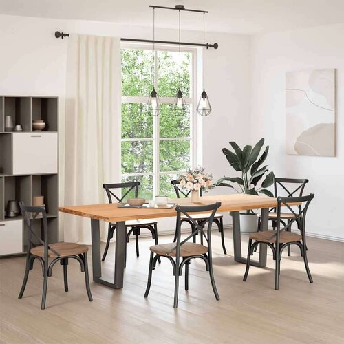  Noge blagovaonskog stola V-oblika 2 kom antracit 70x(42-43 3)cm Slike