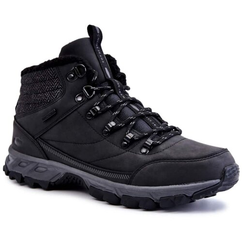Kesi Men&amp;#039;s Warm Boots Trekking Shoes Cross Jeans KK1R4022C Black Slike