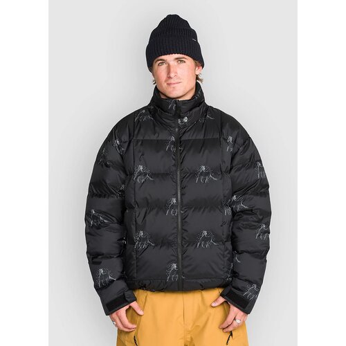 Volcom Arthur Down Puffer Jacket black Slike