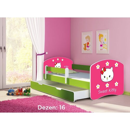 ACMA Krevet za decu Green sa fiokom 140x70 2 16 Cene