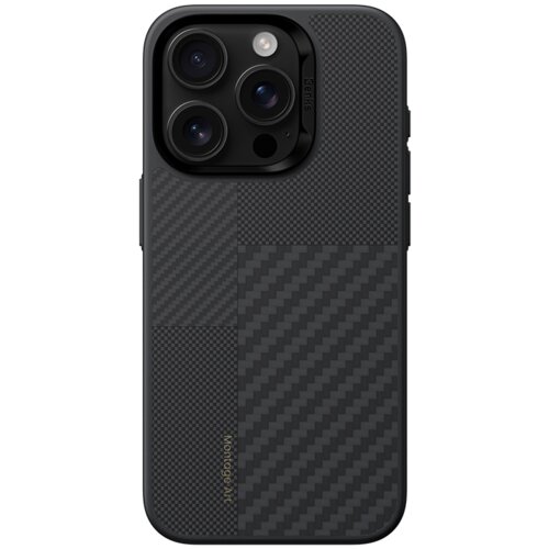 Benks Montage Magnetic Armor Pro Kevlar ovitek s kovinskim okvirjem za iPhone 16 Pro črna Slike
