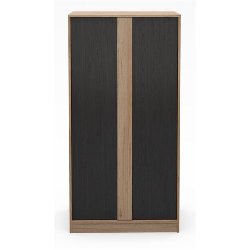 Marckeric Crni/u prirodnoj boji ormar u dekoru hrasta 90x180x53 cm Dennis – Cijene
