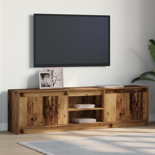 vidaXL TV omarica Rjava 180 x 34 x 50 cm Umetni les in lesene plošče Cene