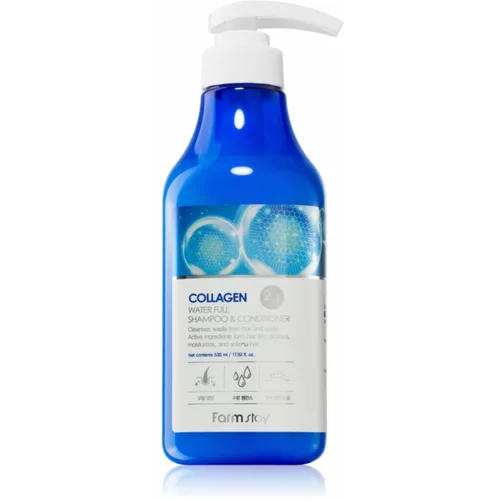 Farmstay Collagen Water Full šampon i regenerator 2 u 1 s kolagenom 530 ml