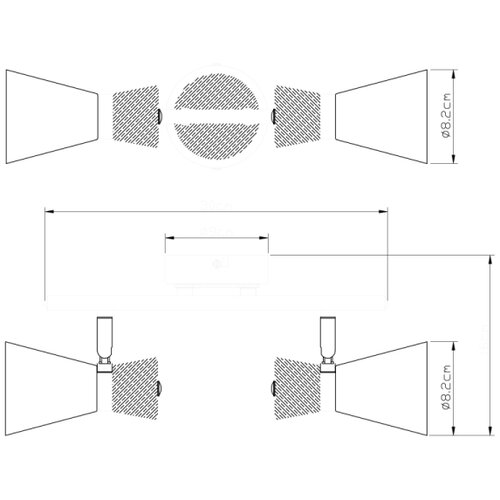 Globo 54807-2 - Spot svetiljka AERON 2xE14/25W/230V Slike