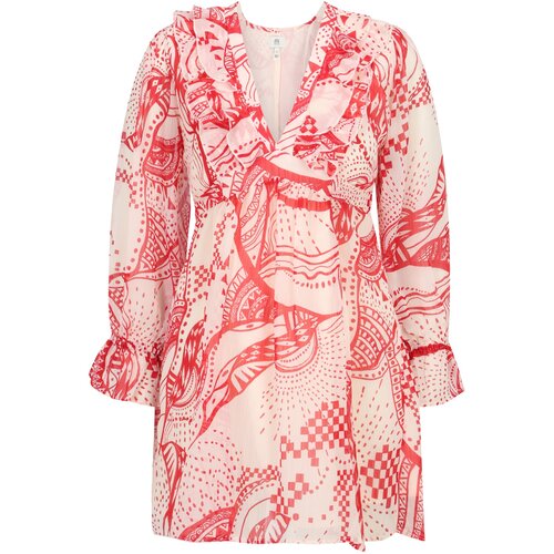 River Island Petite Obleka rdeča / bela Slike