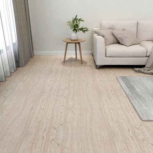 vidaXL Samoljepljive podne obloge 55 kom PVC 5,11 m² svjetlosmeđe Cijene