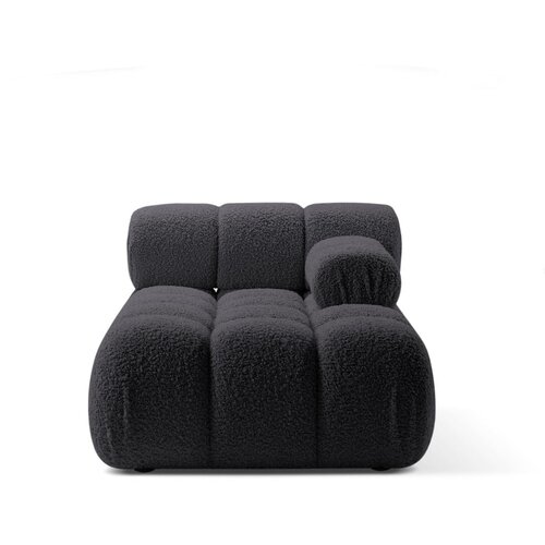 Micadoni Antracitno siva modularna sjedeća garnitura od boucl&amp;eacute; tkanine (s desnim kutom) Bellis &amp;ndash; Home Slike