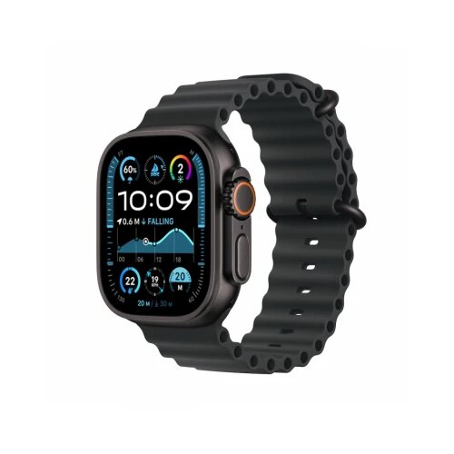 Apple watch ultra 2 gps + cellular 49mm black titanium case with black ocean band Slike