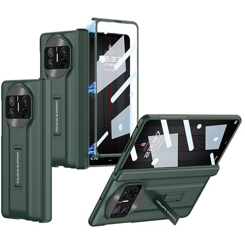 INORCO GKK za Huawei Mate X3 5G Skrito stojalo, zložljiva torbica za telefon, Magnetni trdi PC ovitek s stekleno za&amp;scaron;čito zaslona, (22033479) Slike
