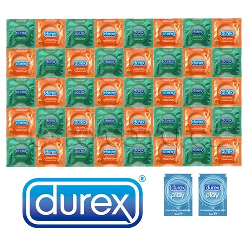 Durex Orange Apple Package - 40 Condoms + 2x Lubricant Slike