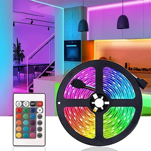  rgb led traka sa daljinskim 5 metara Slike