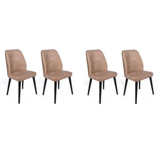 Woody Fashion set stolica Dallas-523 V4, 75x62x102 cm, 4 dijela, bež Cijene