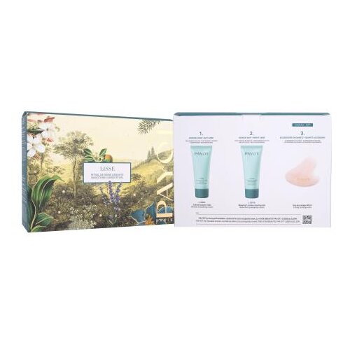 Payot Lisse Smoothing Cares Ritual Set dnevna krema za obraz Wrinkle Smoothing Cream 30 ml + nočna krema za obraz Resurfacing Sleeping Cream 30 ml + masažni kamen za obraz za ženske Cene