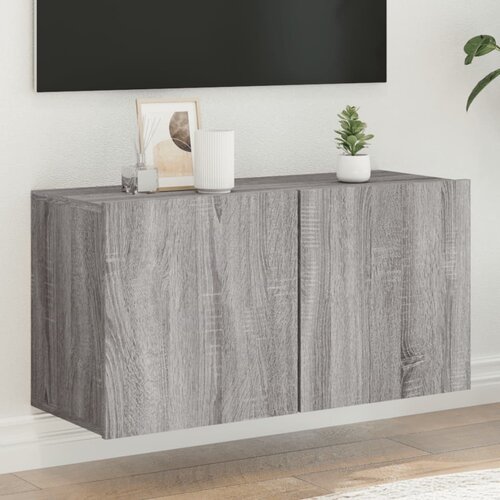 VidaXL Stenska TV omarica siva sonoma 80x30x41 cm Slike