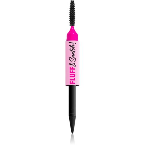 NYX Professional Makeup Fluff & Snatch svinčnik za obrvi s pudrastim učinkom odtenek Black 1 g Cene