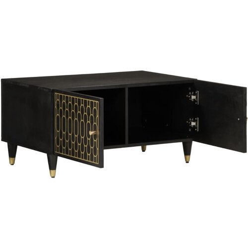 Maison Chic Klubska mizica - kavna mizica - Nizka mizica 80x50x40 cm trden mangov les, (21754081) Cene