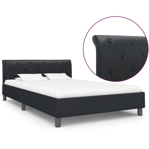 VidaXL Okvir za krevet od umjetne kože crni 120 x 200 cm Slike