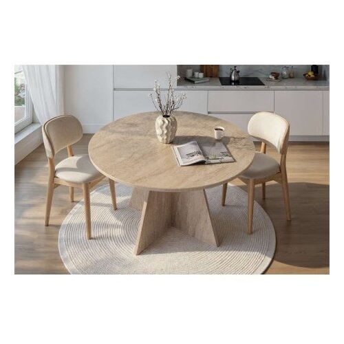 Hanah home trpezarijski sto virella travertine Slike