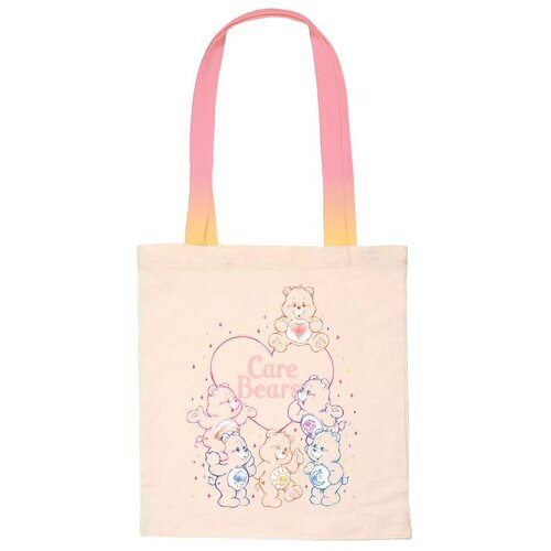 Selected Platnena shopping torba Care Bears, ružičasti linijski print, 40 cm Cijene