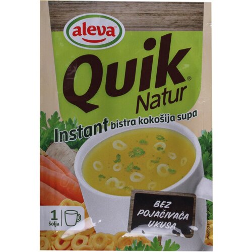 Aleva Quik natur instant bistra koko&amp;scaron;ija supa 16g kesica Slike
