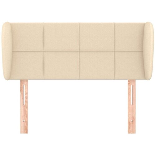  Uzglavlje s u&amp;scaron;ima krem 93x23x78/88 cm od tkanine Slike