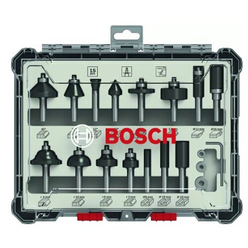 Bosch set glodala 15-dijelni - prihvat 8 mm - 2607017472 Cijene
