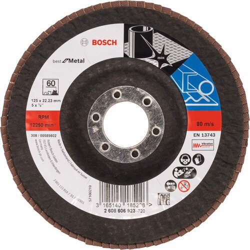 Bosch lamelni brusni disk X571, Best for Metal Prečnik 125 mm; granulacija 60, kolenasti - 2608606923 Cene
