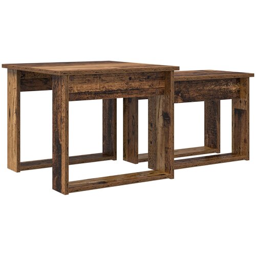  Set stolića za kavu 2 pcs Staro drvo Konstruirano drvo Slike