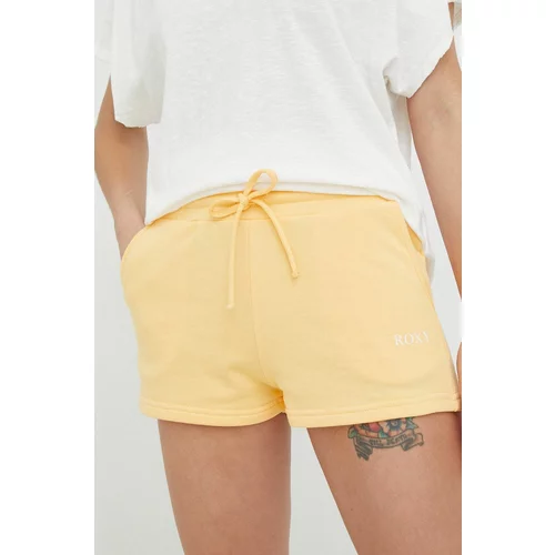 Roxy Kratke hlače ženski, rumena barva