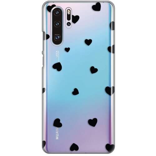 maska silikonska print skin za huawei P30 pro hearts Slike