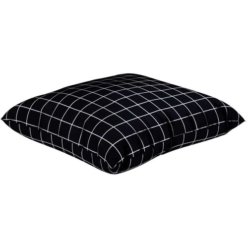 Jastučići za raspr&amp;scaron;enje Kockasto 4 pcs Crna Karirana 50 x 50 cm - Listni uzorak3 50 x 50 cm Slike