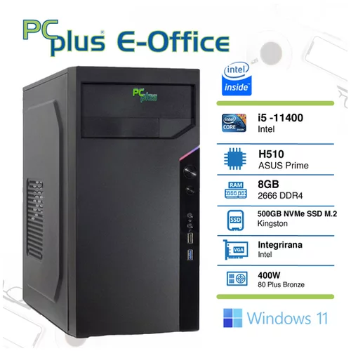 PCPLUS E-office i5-11400 8gb 500gb nvme ssd windows 11 home