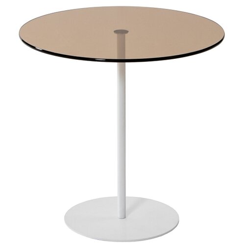 Woody Fashion chill-out - white, bronze whitebronze side table Cene