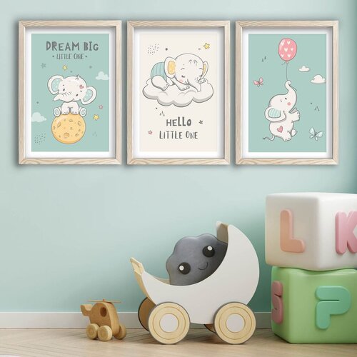 Wallity slika 3P3853BCT-002, 3 dela, 53 x 118 cm Slike