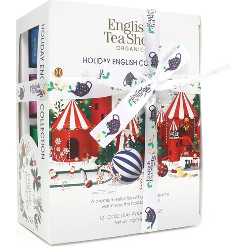 English Tea Shop Bio čajni poklon s mašnom "Winter Collection, White" - 12 vrećica čaja Cene