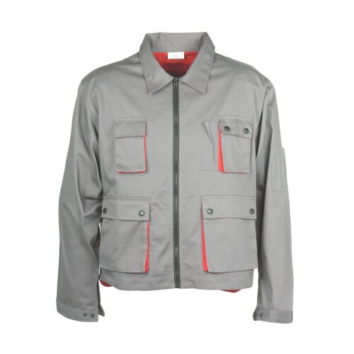 Lacuna radna jakna classic plus sivo/crvena veličina l ( 8clasgjl ) Cene