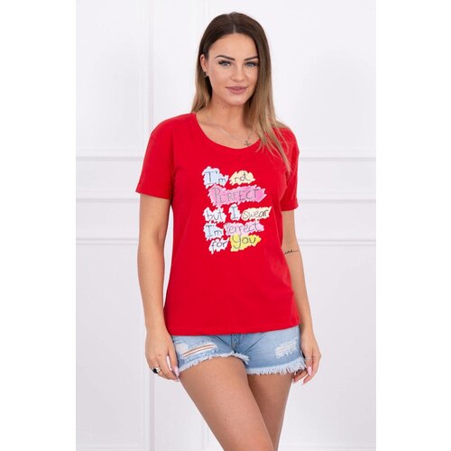 Kesi Blouse with Perfect red print Cijene
