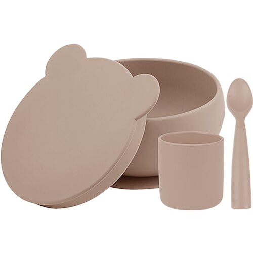 Minikoioi BLW I Bubble Beige jedilni set Slike