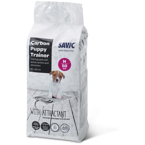 Savic Puppy Trainer Pads z aktivnim ogljem - Medium: D 45 x &Scaron; 30 cm, 50 kosov Cijene