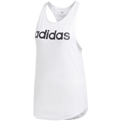 Adidas Majice s kratkimi rokavi Essentials Linear Tank Top Bela Cene
