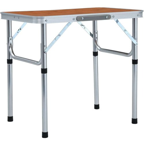vidaXL Zložljiva miza za kampiranje iz aluminija 60x45 cm Cene