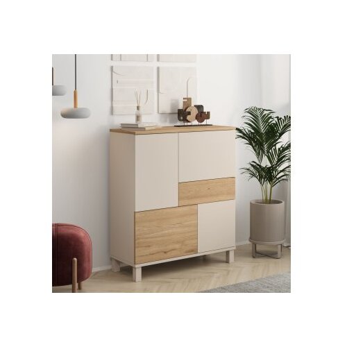 Hanah home Multifunkcionalna komoda, krem Cene