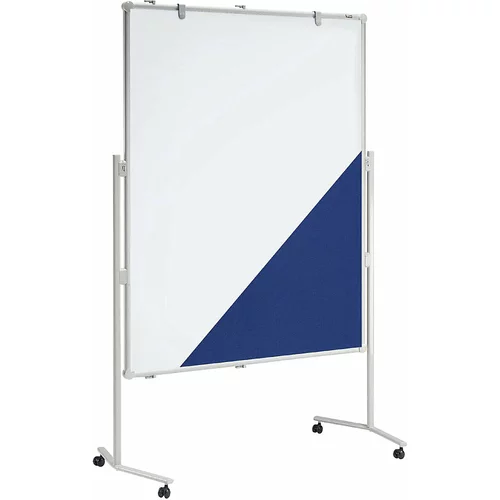 Maul Tabla za moderiranje pro, moder tekstil / bela tabla, ŠxV 1200 x 1500 mm
